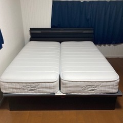 【ネット決済】ニトリ はね上げ式収納ベッド ＆ マットレス
