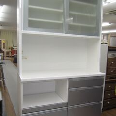 R236 高級 松田家具 キッチンボード、食器棚、幅118cm 美品