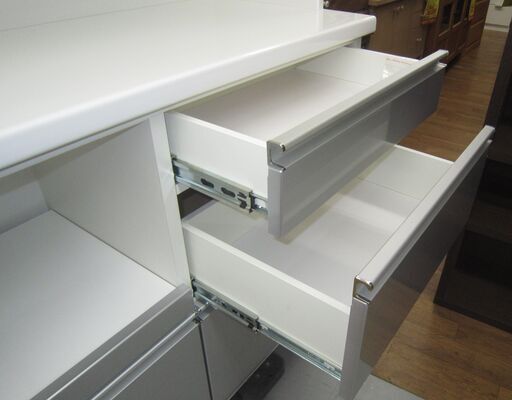 R236 高級 松田家具 キッチンボード、食器棚、幅118cm 美品