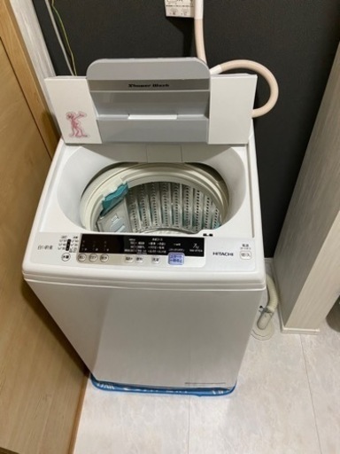 洗濯機 2019年製 7kg 日立 白い約束 NW-R704 槽洗浄コース付き