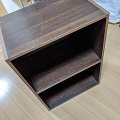 木製カラーボックス　本棚