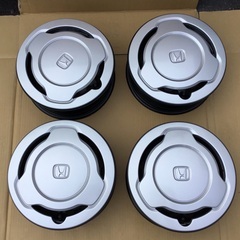 ＜新車外し＞ホンダ・N-VAN・純正12インチスチールホイール、ホイールキャップ4本セット。