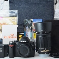 美品○S数少○女性におすすめ○Wi-Fi転送○ニコン D40 1ヶ月動作保証あり！