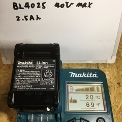①マキタ 40V max 2.5Ah バッテリー　19回