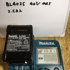 ①マキタ 40V max 2.5Ah バッテリー　19回
