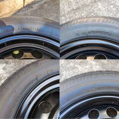 【値下げしました】【新車外し室内保管】ブリジストン エコピア Ecopia EP150 2021年39週目製造 185/60R15 イボ付きタイヤ鉄ホイール4本セット 170シエンタ新車外し