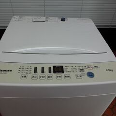 ID 991417 洗濯機ハイセンス4.5Kg 2021年製 HW-E4503