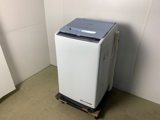 (211202)【30％値下げ】　日立　全自動電気洗濯機　ビートウオッシュ 　7Kg　BW-V70C　2019年製