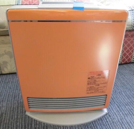 DTK002)ガスファンヒーター リンナイ RC-J4001NP-1 オレンジ 中古品【取りに来られる方限定】