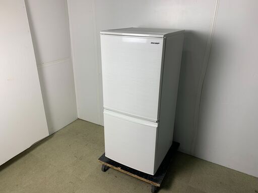 (211202) 【50％値下げ】　シャープ　ノンフロン冷凍冷蔵庫　SJ-D14E-W　2019年製