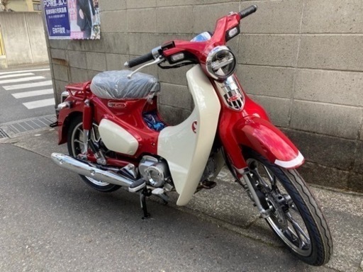 【新車】スーパーカブ125 C125新色レッド　若林自転車　膳所　展示中❗️