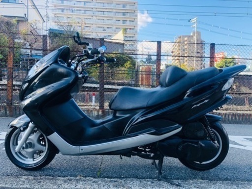 ヤマハ マジェスティ125 Fi インジェクション 白 カスタム 07年 最終型