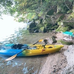 値下げ！カヤック　別ドーリー　ロッドホルダーつけます！格安　値引き　釣り使用