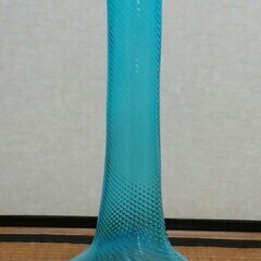 【無事受け渡し完了】琉球ガラスの花瓶　ブルー