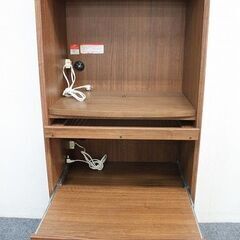 ビーカンパニー レンジボード フラップ扉 ダークブラウン キッチン