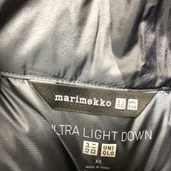 ヤフオク売約済】海外限定 ユニクロ×マリメッコ ウルトラライトダウン
