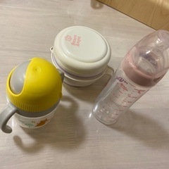 ＮＵＫ哺乳瓶とマグ（ストロー新品）と離乳食セット