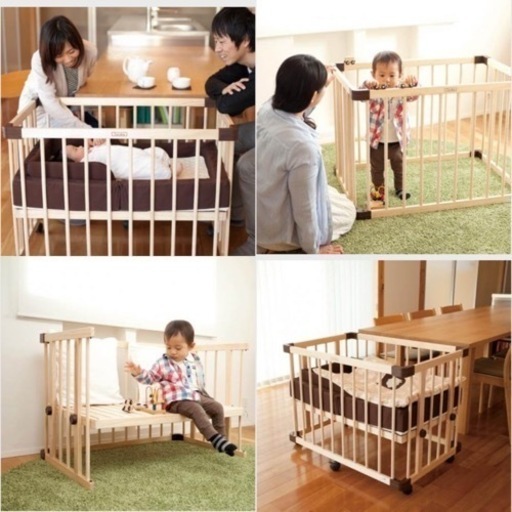 ファルスカ ベビーベッド コンパクトベッド マットレスセット - 東京都  
