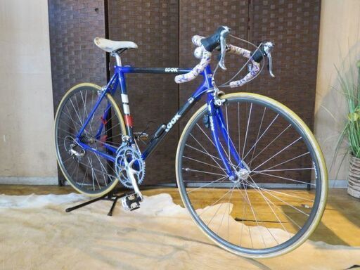 ■LOOK LDS ルック 18速 ブルー シマノ ULTEGRA ビンテージ カーボンアルミコンポジット ロードバイク 自転車 札幌発