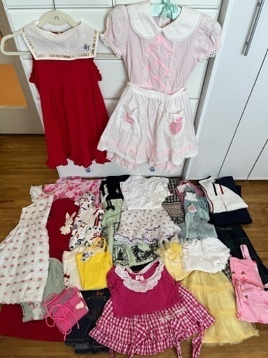【お取引中】子供服130㎝セット、キャサリンコテージセット、チャコットセット、ぬいぐるみセット