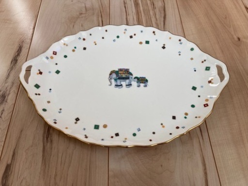 NARUMI BONE CHINA エレファントシリーズ サービスプラター 希少品！