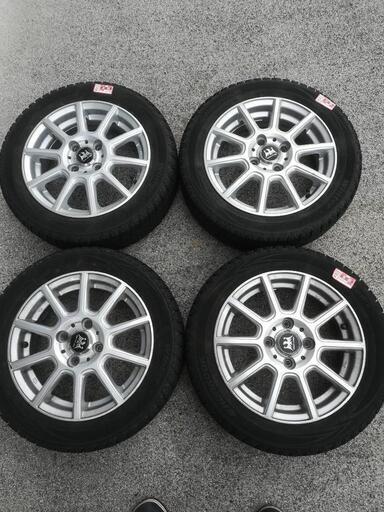 スタッドレスタイヤ4本セット　アルミホイール付　155/65 R14 4本 6800円