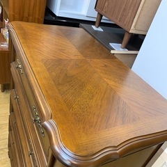 9/20 値下げ⭐️マホガニー材⭐️5段チェスト アンティークStyle