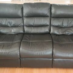ニトリ 3人用電動ソファ ビリーバー3 ブラック 3人掛け NITORI 中古