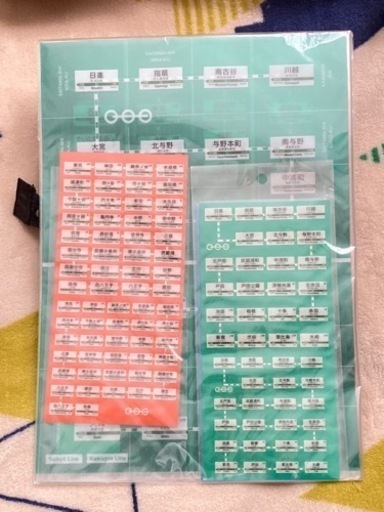 大宮 鉄道博物館 クリアファイル+駅名標シール各3種セット(埼京線