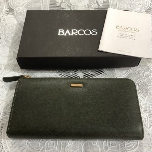 未使用品　BARCOS   長財布　モスグリーン　箱入り　贈り物　プレゼント　現品限り