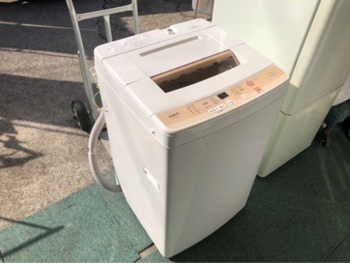 【リサイクルサービス八光　田上店　安心の1か月保証　配達・設置OK】AQUA アクア AQW-S50D(W) [簡易乾燥機能付き洗濯機 5.0kg]