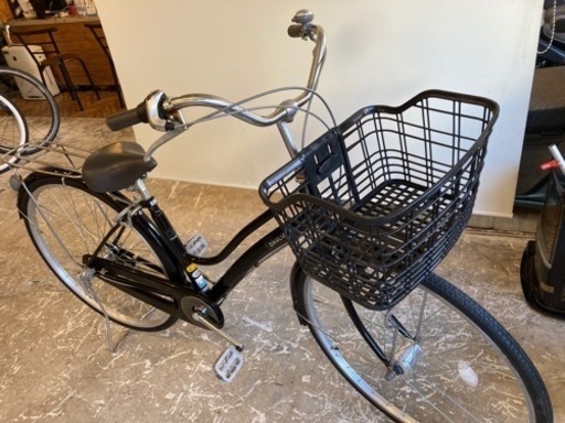 LEDオートライト】27インチ 3段変速 自転車 ブラック