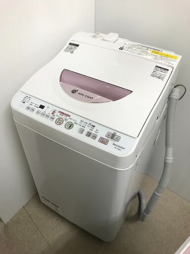 SHARP 乾燥機付き洗濯機 6㎏ ES-TG60L-P 2015年製