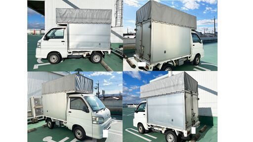 ハイゼット 軽トラック 5MT車検付き新品エンジン載せ替え済み幌車アルミパネル観音扉2WD (mi) 枚方のハイゼットの中古車｜ジモティー