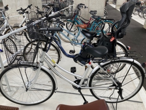 【阪神深江駅駐輪場12月度定期込み】26インチ自転車使用1ヶ月以内の美品