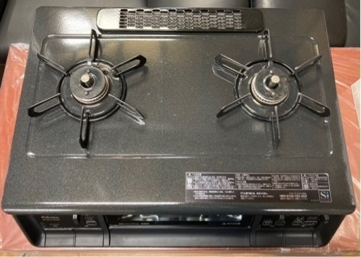 パロマ ガスコンロ 都市ガス用 水無しワイドグリル両面焼 中古 - ガス  