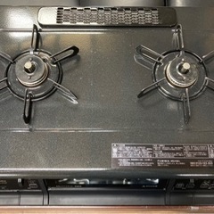 パロマ ガスコンロ 都市ガス用 水無しワイドグリル両面焼 中古