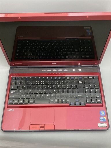 新品高速SSD レッド 赤色 ノートパソコン 中古良品 16型ワイド NEC PC-LL750BS1YR Core i5 4GB Blu-ray 無線 Wi-Fi Windows10 Office