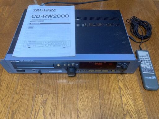 【ジャンク】CD-RW2000　TASCAM CDレコーダー