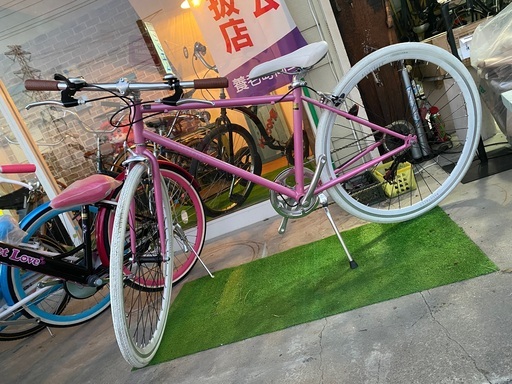 700C オールストリートクロスバイク　ピンク