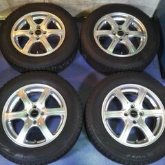 冬 フリード 最強 VRX2【2020年】富山 フリード 15インチ 185/65R15 冬 １番人気 ブリヂストン ブリザック【富山市 手渡しもOK】アルミ PCD100 ＋52 中古４本　