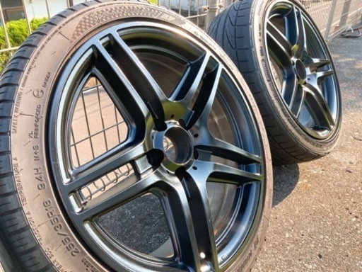 値下げ。今年中まで。225/40R18,255/35R18ホイルタイヤセット 中古 