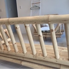 【お取引中】バンブーソファ　イス　テーブル　アジアンインテリア　竹　リビング　バリ　アジアンリゾート 天然竹使用