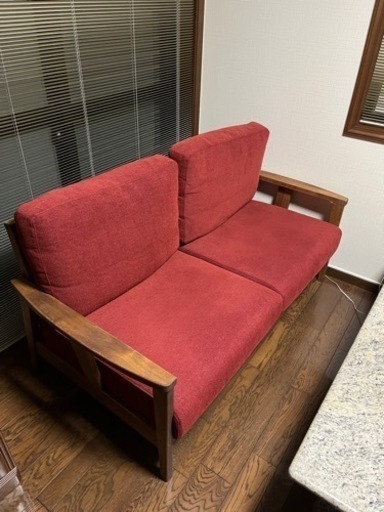 新品同様ファブリックソファ