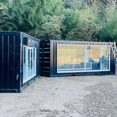 海上コンテナ　事務所状態　20フィート　ブラック