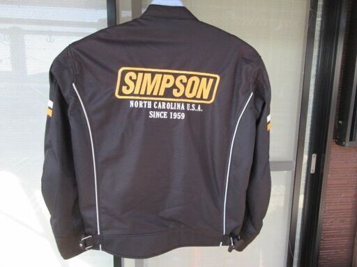 SIMPSON製 パット付ジャケット黒 L 美品！yellowcorn SIMPSON製 パット付ジャケット黒 L 美品！yellowcorn SIMSON
