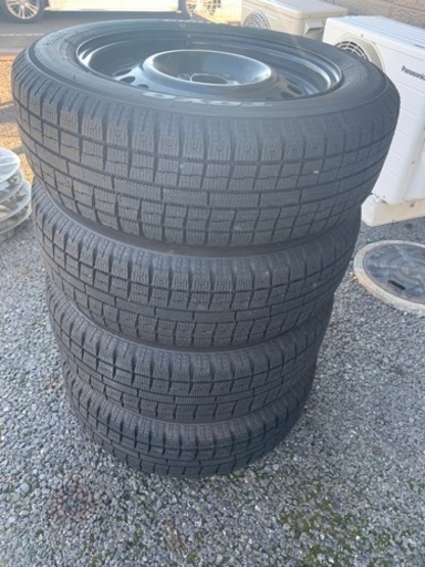 スタッドレスタイヤ 175/65R15 キューブ純正ホイール付き 最終値下げ