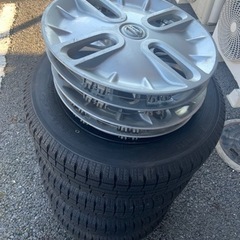 スタッドレスタイヤ 175/65R15 キューブ純正ホイール付き 最終値下げ