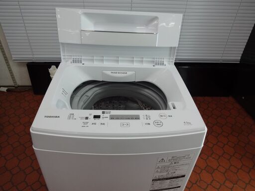 ID 991616　洗濯機東芝4.5Kg　２０１９年製　AW-45M7