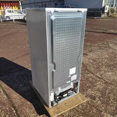 ツインバード 2ドア冷蔵庫 HR-E915 白色 ガラストップ 146L『中古美品